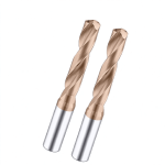 2pcs Solid Carbide Drill Bits, Tungsten Carbide Twist Drill for CNC Metal Machining