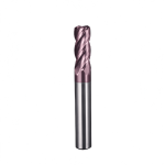 TiSiN Coated 4 Flute Solid Carbide End Mill for CNC Metal Milling