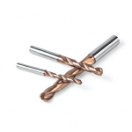 Two Solid Carbide Internal Coolant Twist Drills, TiSiN Coated CNC Drill Bits for Metal Drilling